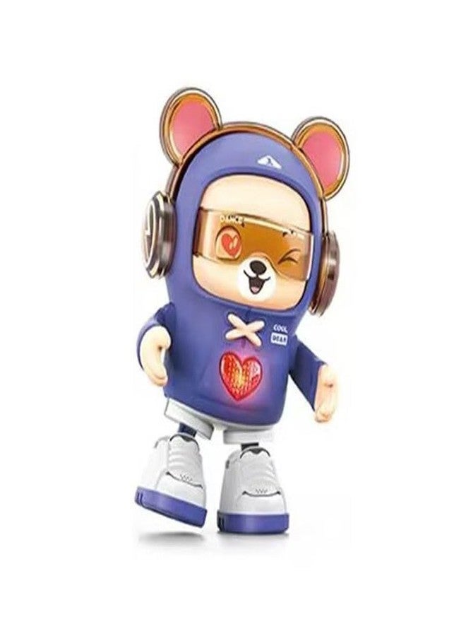 Jack Royal Dancing Bear with Light and Musical Dancing Love Gesture Fun Moving Crawling Toy for Babies Age 6-12 Months Toddlers Toy and Kids (Blue) - Image 1